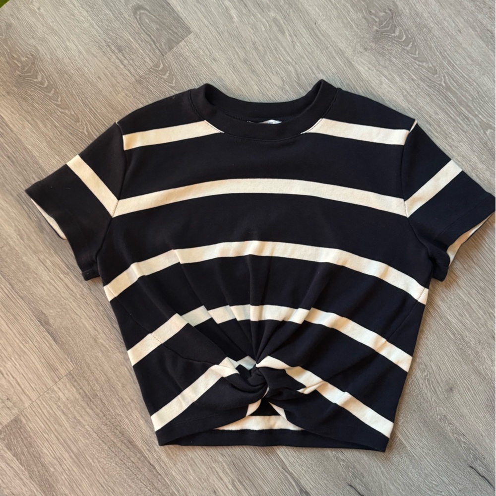 Ann Taylor Navy Knit Shirt